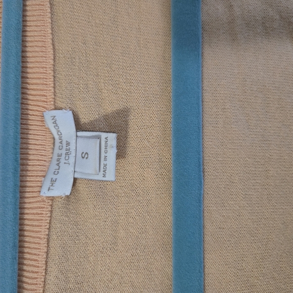 J.Crew Orange The Clare Cardigan size small - Picture 4 of 4